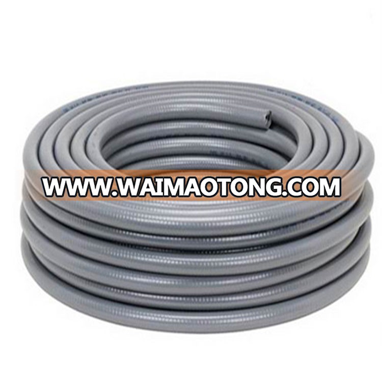 Electrical Liquid Tight Gi PVC Coated Flexible Metal Steel Heavy Conduit, Flat hose